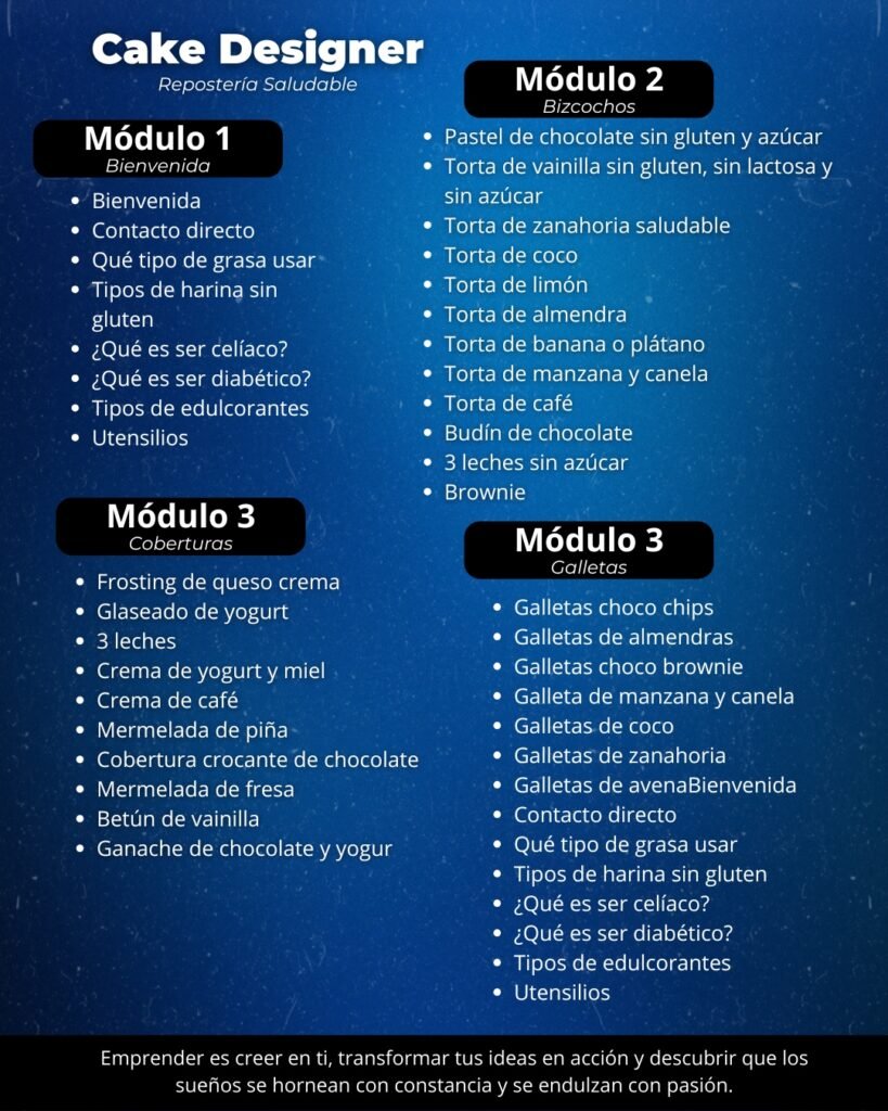 Formación Repostería Saludable